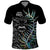 Custom New Zealand Rugby Polo Shirt NZ Black Fern Champions History With Papua Shell LT9 Black - Polynesian Pride