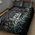 Custom New Zealand Rugby Quilt Bed Set NZ Black Fern Champions History With Papua Shell LT9 - Polynesian Pride