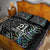 Custom New Zealand Rugby Quilt Bed Set NZ Black Fern Champions History With Papua Shell LT9 - Polynesian Pride