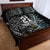 Custom New Zealand Rugby Quilt Bed Set NZ Black Fern Champions History With Papua Shell LT9 - Polynesian Pride