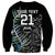 Custom New Zealand Rugby Sweatshirt NZ Black Fern Champions History With Papua Shell LT9 - Polynesian Pride