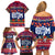 Personalised Guam Christmas Family Matching Off Shoulder Short Dress and Hawaiian Shirt Felis Pusgua Santa Beach Polynesian Pattern LT9 - Polynesian Pride