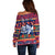 Personalised Guam Christmas Off Shoulder Sweater Felis Pusgua Santa Beach Polynesian Pattern LT9 - Polynesian Pride