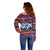 Personalised Guam Christmas Off Shoulder Sweater Felis Pusgua Santa Beach Polynesian Pattern LT9 - Polynesian Pride