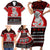 Personalised New Zealand Christmas Family Matching Short Sleeve Bodycon Dress and Hawaiian Shirt Maori Tiki Meri Kirihimete LT9 - Polynesian Pride