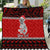 Personalised New Zealand Christmas Quilt Maori Tiki Meri Kirihimete LT9 Red - Polynesian Pride