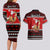 Personalised New Zealand Christmas Couples Matching Long Sleeve Bodycon Dress and Hawaiian Shirt Kiwi Santa Claus Maori Meri Kirihimete LT9 - Polynesian Pride