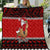 Personalised New Zealand Christmas Quilt Kiwi Santa Claus Maori Meri Kirihimete LT9 Red - Polynesian Pride