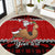 Personalised New Zealand Christmas Round Carpet Kiwi Santa Claus Maori Meri Kirihimete LT9 Red - Polynesian Pride