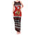 Personalised New Zealand Christmas Tank Maxi Dress Kiwi Santa Claus Maori Meri Kirihimete LT9 Women Red - Polynesian Pride