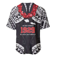 Samoa Black Saturday Baseball Jersey Samoa mo Samoa with Black Ula Fala