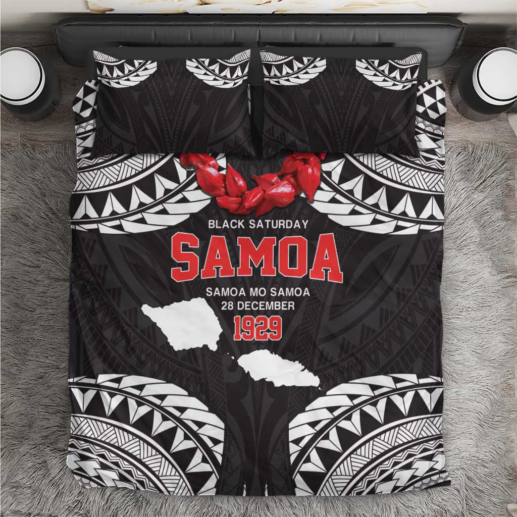 Samoa Black Saturday Bedding Set Samoa mo Samoa with Black Ula Fala