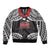 Samoa Black Saturday Bomber Jacket Samoa mo Samoa with Black Ula Fala