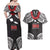 Samoa Black Saturday Couples Matching Off Shoulder Maxi Dress and Hawaiian Shirt Samoa mo Samoa with Black Ula Fala