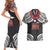 Samoa Black Saturday Couples Matching Short Sleeve Bodycon Dress and Hawaiian Shirt Samoa mo Samoa with Black Ula Fala