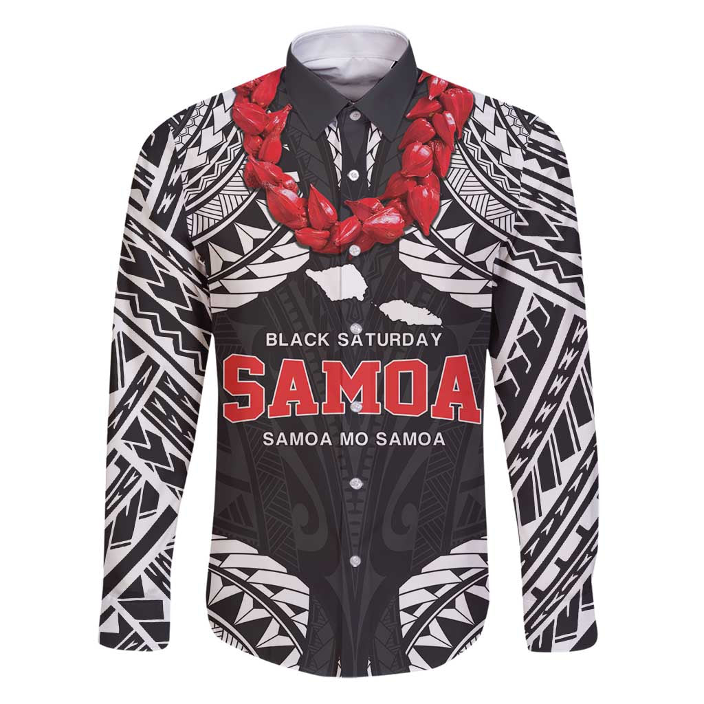 Samoa Black Saturday Family Matching Puletasi and Hawaiian Shirt Samoa mo Samoa with Black Ula Fala
