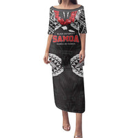 Samoa Black Saturday Family Matching Puletasi and Hawaiian Shirt Samoa mo Samoa with Black Ula Fala