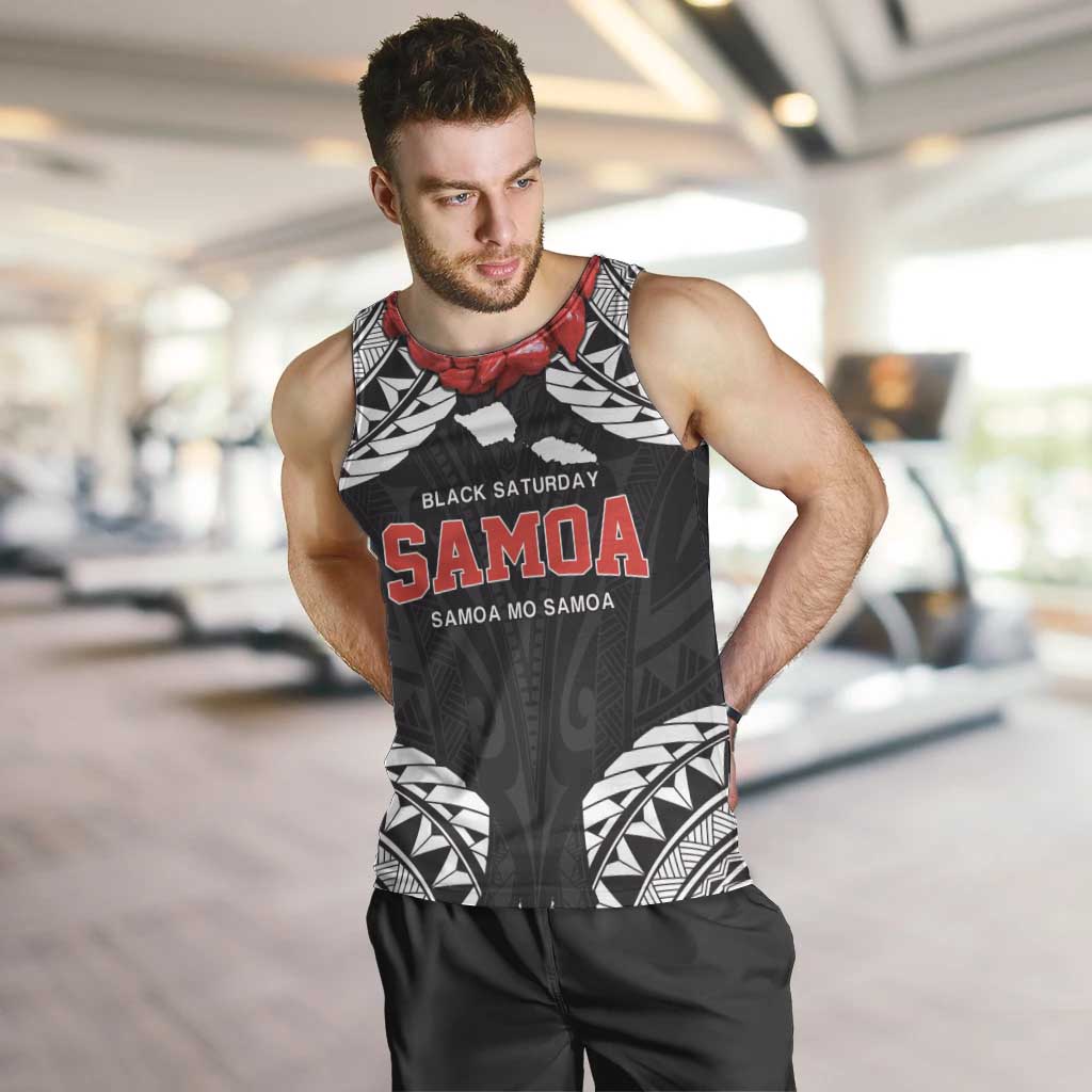 Samoa Black Saturday Men Tank Top Samoa mo Samoa with Black Ula Fala