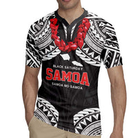 Samoa Black Saturday Rugby Jersey Samoa mo Samoa with Black Ula Fala