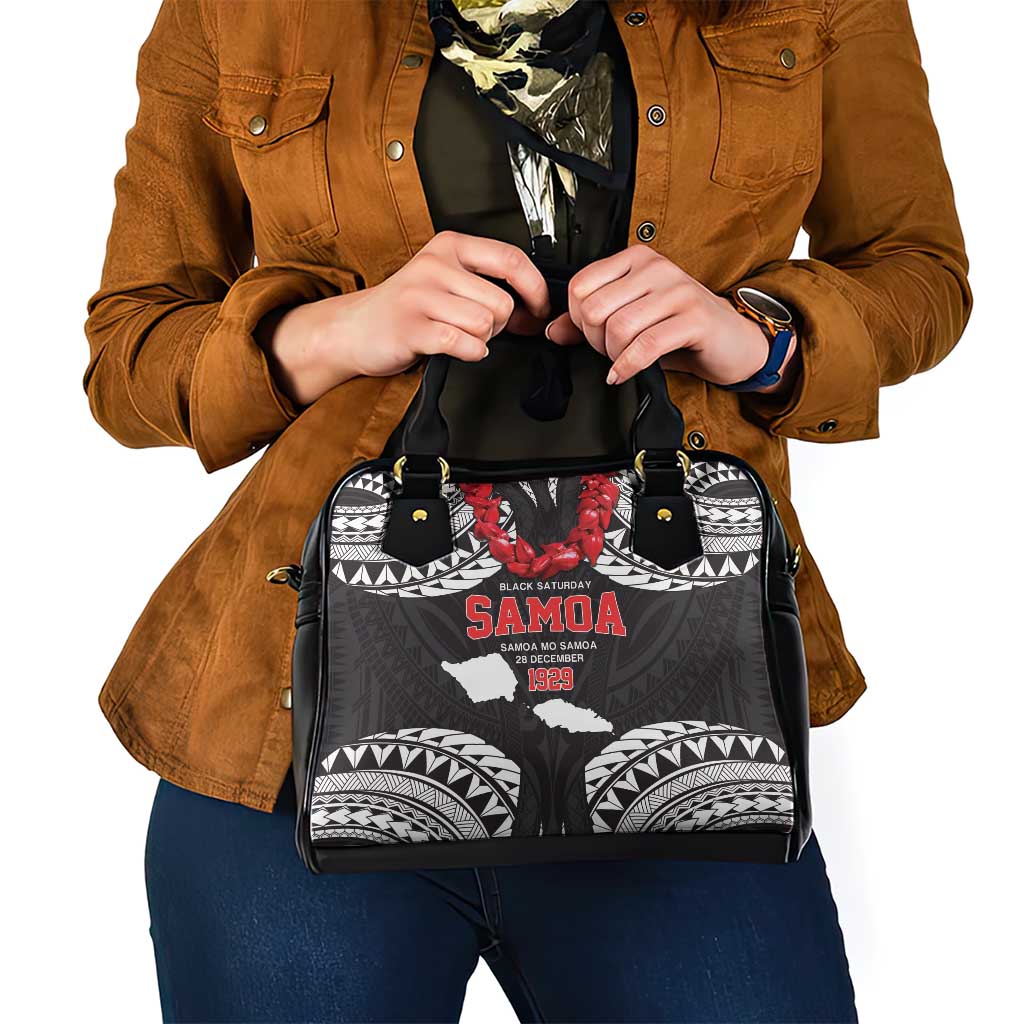 Samoa Black Saturday Shoulder Handbag Samoa mo Samoa with Black Ula Fala