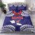 Samoa Black Saturday Bedding Set Samoa mo Samoa with Blue Ula Fala