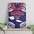 Samoa Black Saturday Canvas Wall Art Samoa mo Samoa with Blue Ula Fala