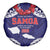 Samoa Black Saturday Spare Tire Cover Samoa mo Samoa with Blue Ula Fala