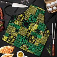 Cook Islands Mere Kiritimiti Apron Pacific Patchwork Xmas Vibes - Polynesian Pride