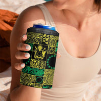 Cook Islands Mere Kiritimiti 4 in 1 Can Cooler Tumbler Pacific Patchwork Xmas Vibes - Polynesian Pride