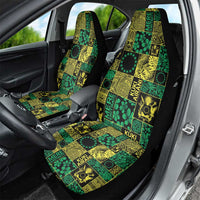 Cook Islands Mere Kiritimiti Car Seat Cover Pacific Patchwork Xmas Vibes - Polynesian Pride