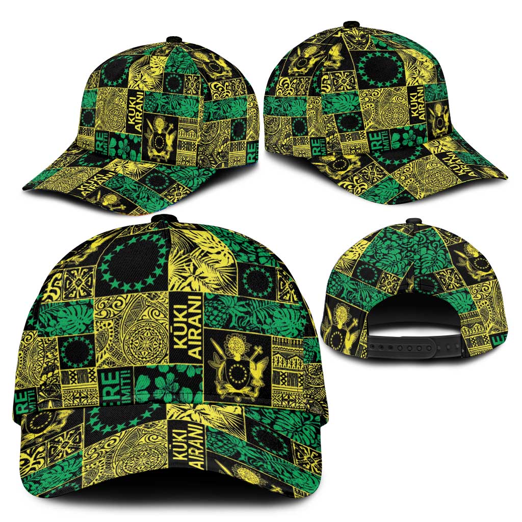 Cook Islands Mere Kiritimiti Classic Cap Pacific Patchwork Xmas Vibes - Polynesian Pride