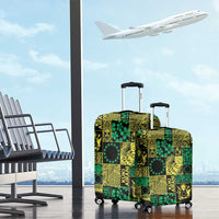 Cook Islands Mere Kiritimiti Luggage Cover Pacific Patchwork Xmas Vibes - Polynesian Pride