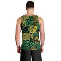 Cook Islands Mere Kiritimiti Men Tank Top Pacific Patchwork Xmas Vibes - Polynesian Pride