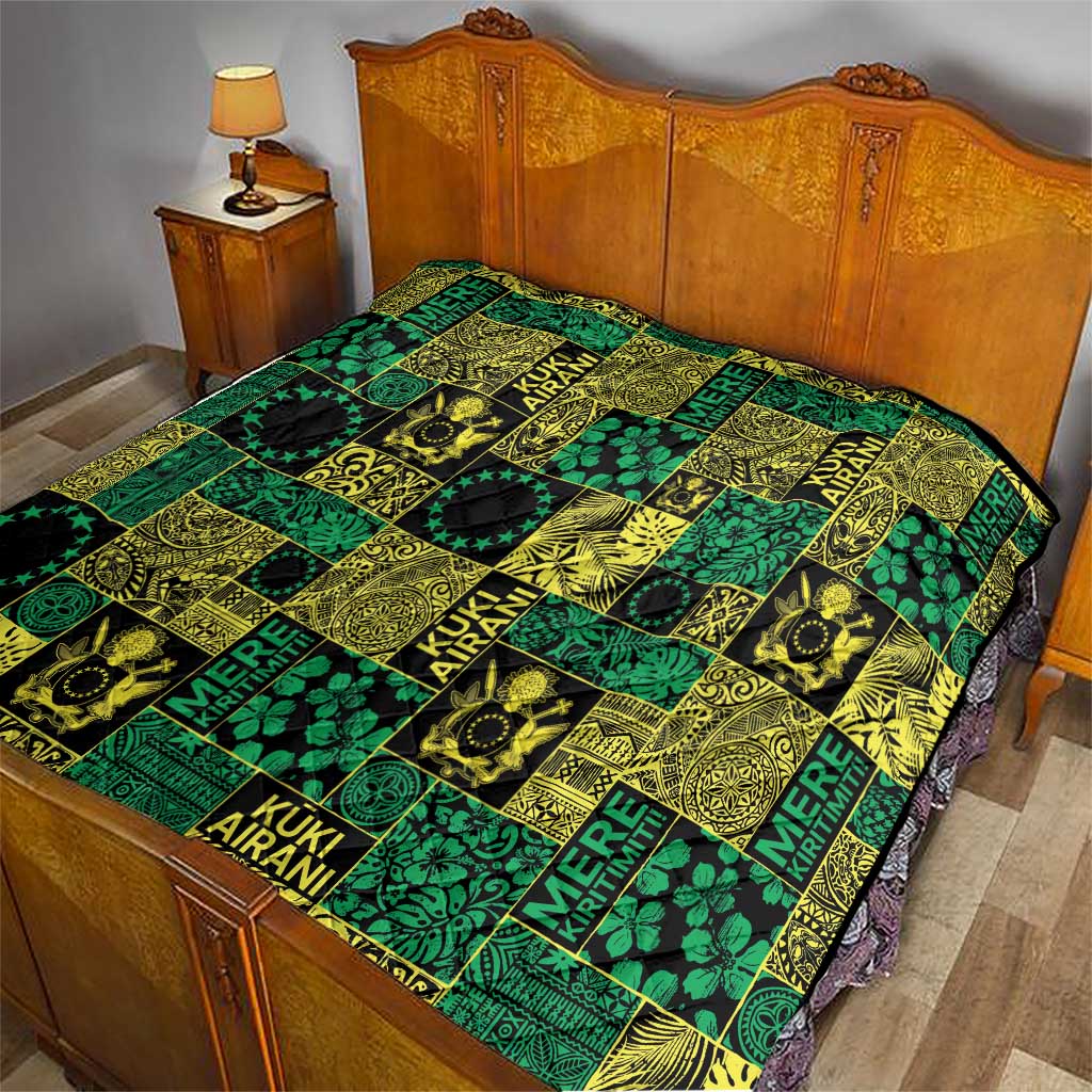 Cook Islands Mere Kiritimiti Quilt Pacific Patchwork Xmas Vibes - Polynesian Pride