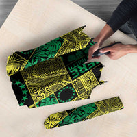 Cook Islands Mere Kiritimiti Umbrella Pacific Patchwork Xmas Vibes - Polynesian Pride