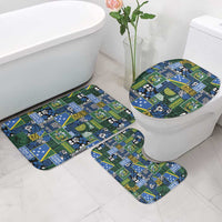 Solomon Islands Meri Kirihimete Bathroom Set Pacific Patchwork Xmas Vibes - Polynesian Pride