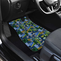 Solomon Islands Meri Kirihimete Car Mats Pacific Patchwork Xmas Vibes - Polynesian Pride