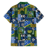 Solomon Islands Meri Kirihimete Hawaiian Shirt Pacific Patchwork Xmas Vibes - Polynesian Pride