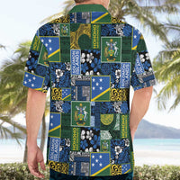 Solomon Islands Meri Kirihimete Hawaiian Shirt Pacific Patchwork Xmas Vibes - Polynesian Pride
