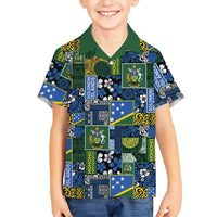 Solomon Islands Meri Kirihimete Hawaiian Shirt Pacific Patchwork Xmas Vibes - Polynesian Pride