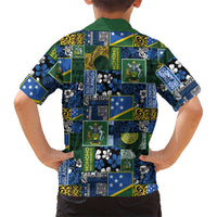 Solomon Islands Meri Kirihimete Hawaiian Shirt Pacific Patchwork Xmas Vibes - Polynesian Pride