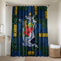 Solomon Islands Meri Kirihimete Bathroom Set Funny Santa Riding Shark - Polynesian Pride