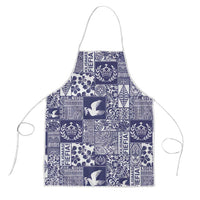 Blue Tonga Kilisimasi Fiefia Apron Pacific Patchwork Xmas Vibes - Polynesian Pride