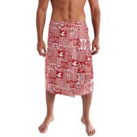 Red Tonga Kilisimasi Fiefia Lavalava Pacific Patchwork Xmas Vibes - Polynesian Pride