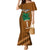 Custom Hawaii Honolulu Bowl Mermaid Dress With Kakau Tribal Pattern LT9 Women Brown - Polynesian Pride