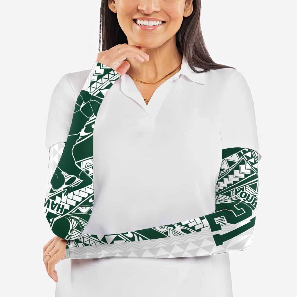 Polynesian Hawaii Volleyball Custom Arm Sleeves Kakau with Sport Style - Polynesian Pride