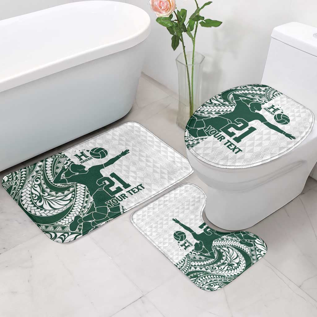 Polynesian Hawaii Volleyball Custom Bathroom Set Kakau with Sport Style - Polynesian Pride