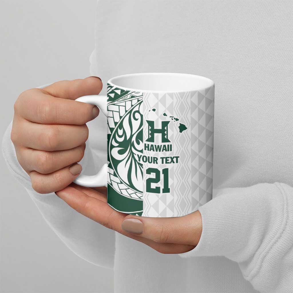 Polynesian Hawaii Volleyball Custom Ceramic Mug Kakau with Sport Style - Polynesian Pride