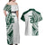 Polynesian Hawaii Volleyball Custom Couples Matching Off Shoulder Maxi Dress and Hawaiian Shirt Kakau with Sport Style