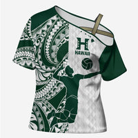Polynesian Hawaii Volleyball Custom Cross Shoulder Shirt Kakau with Sport Style - Polynesian Pride